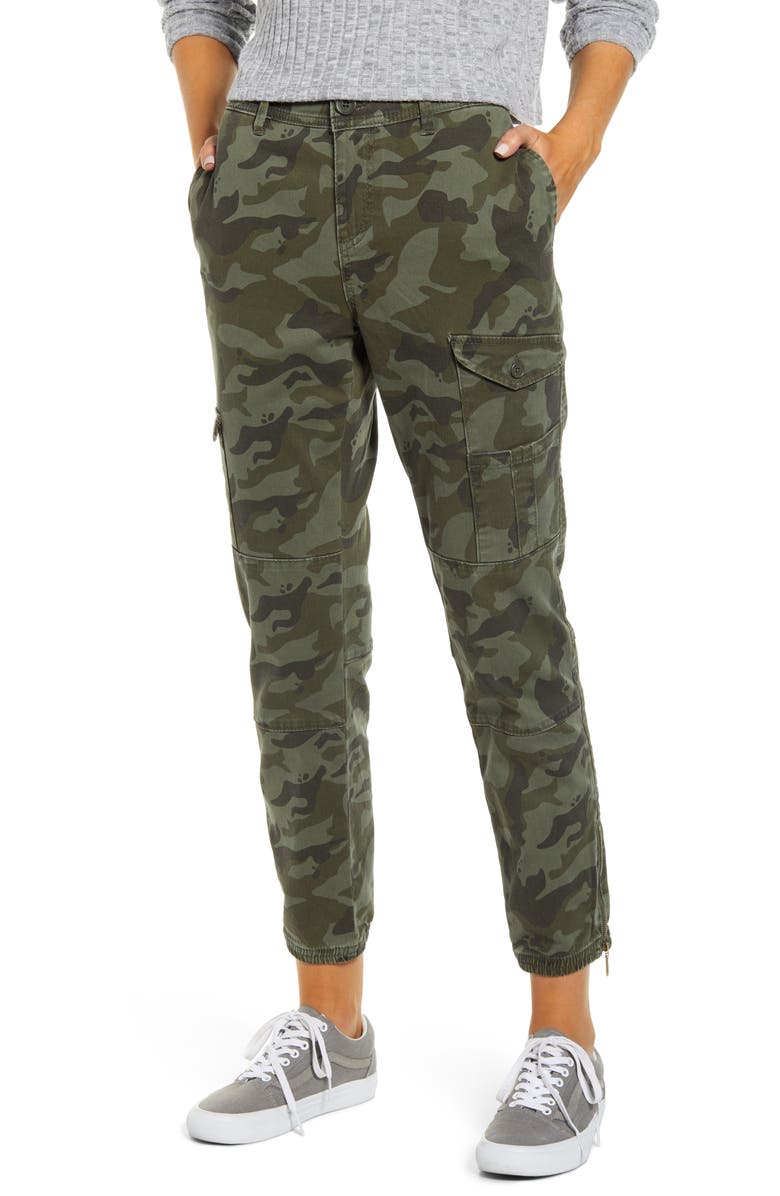 UNIONBAY Camo Stretch Twill Joggers, Main, color,