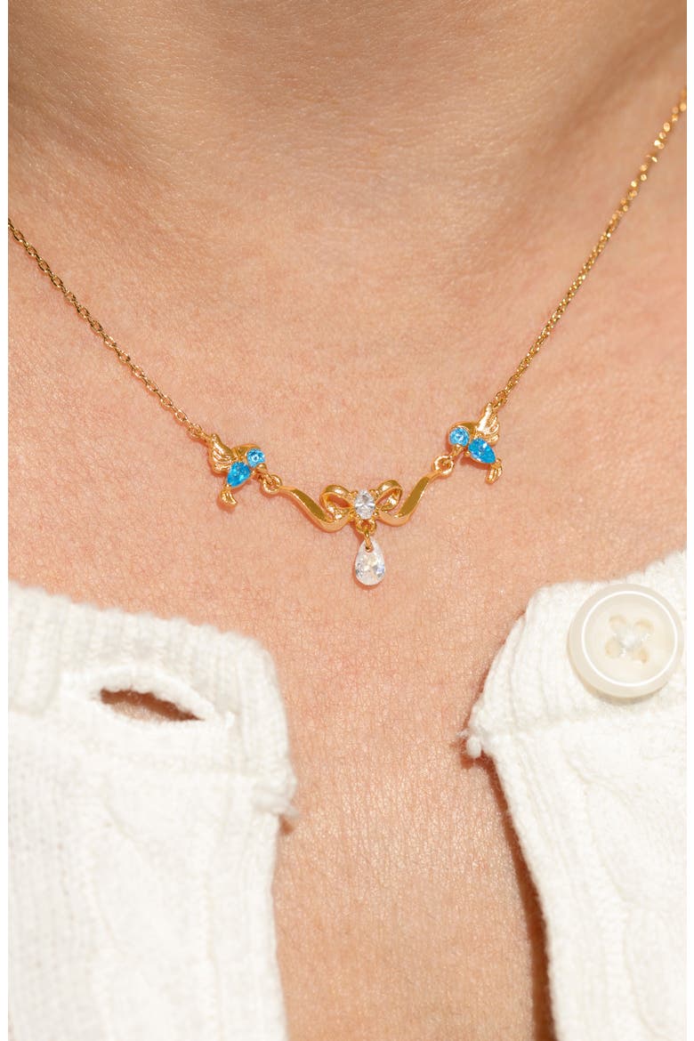 Disney Cinderella Pendant Necklace, Alternate, color, GOLD