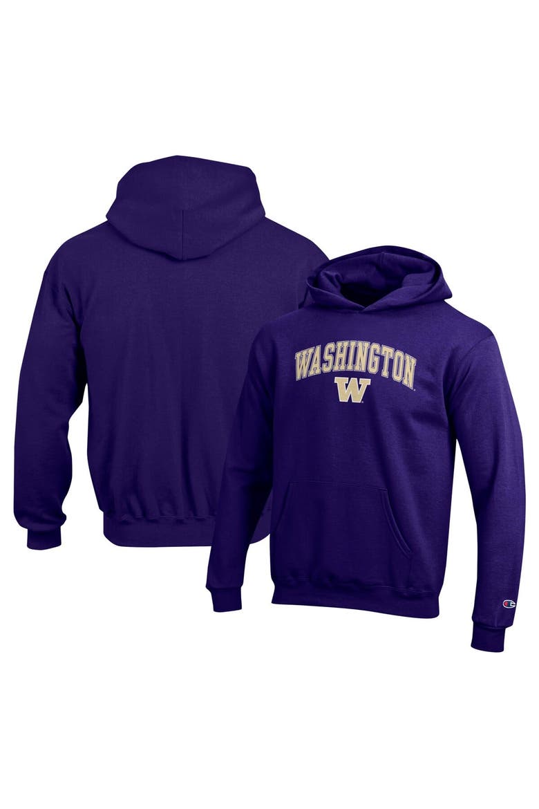 Youth Champion Purple Washington Huskies Campus Pullover Hoodie, Main, color, Purple