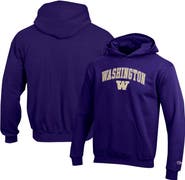 Champion Youth Champion Purple Washington Huskies Campus Pullover Hoodie