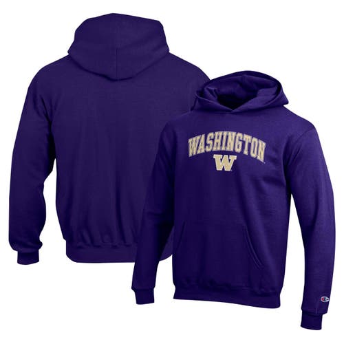 Champion Kids' Youth  Purple Washington Huskies Campus Pullover Hoodie