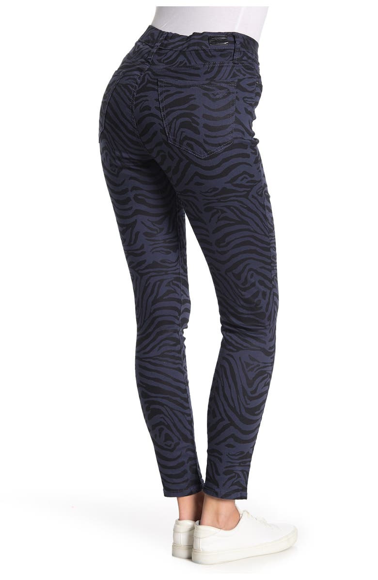 Seven7 High Rise Leopard Print Skinny Jeans, Alternate, color,