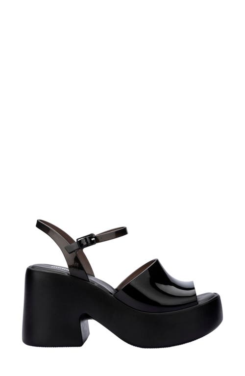 Melissa Lina Ankle Strap Platform Sandal In Black