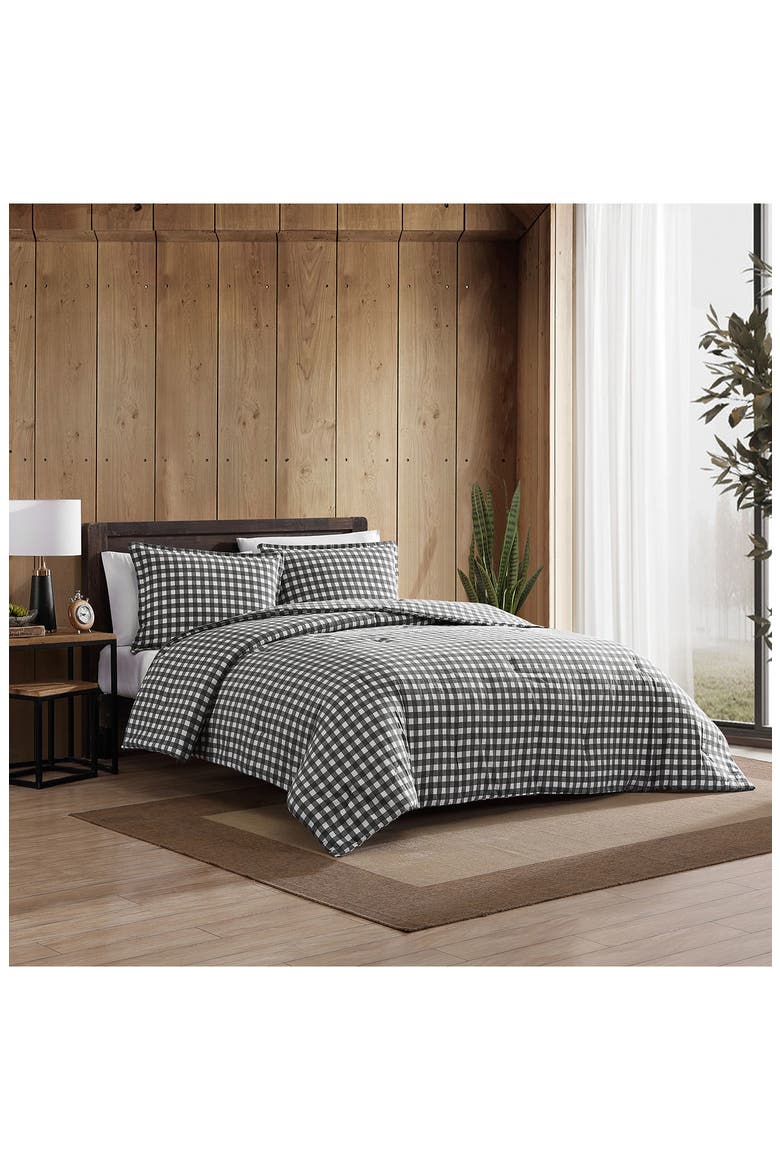 Preston Plaid Duvet Cover & Sham Set, Alternate, color, GREY