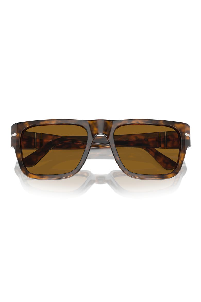 57mm Round Sunglasses, Main, color, BROWN HAVANA