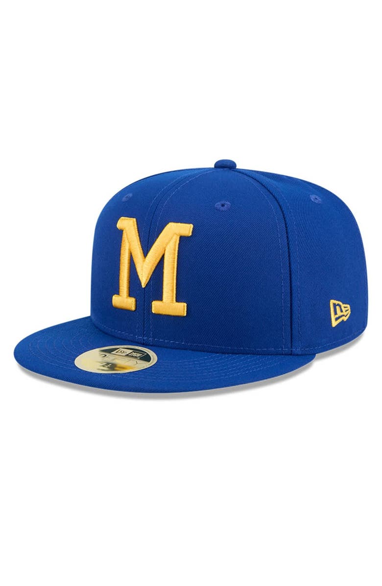 New Era Men's New Era Royal Milwaukee Brewers Baseball Hall of Fame 59FIFTY Fitted Hat, Alternate, color, 