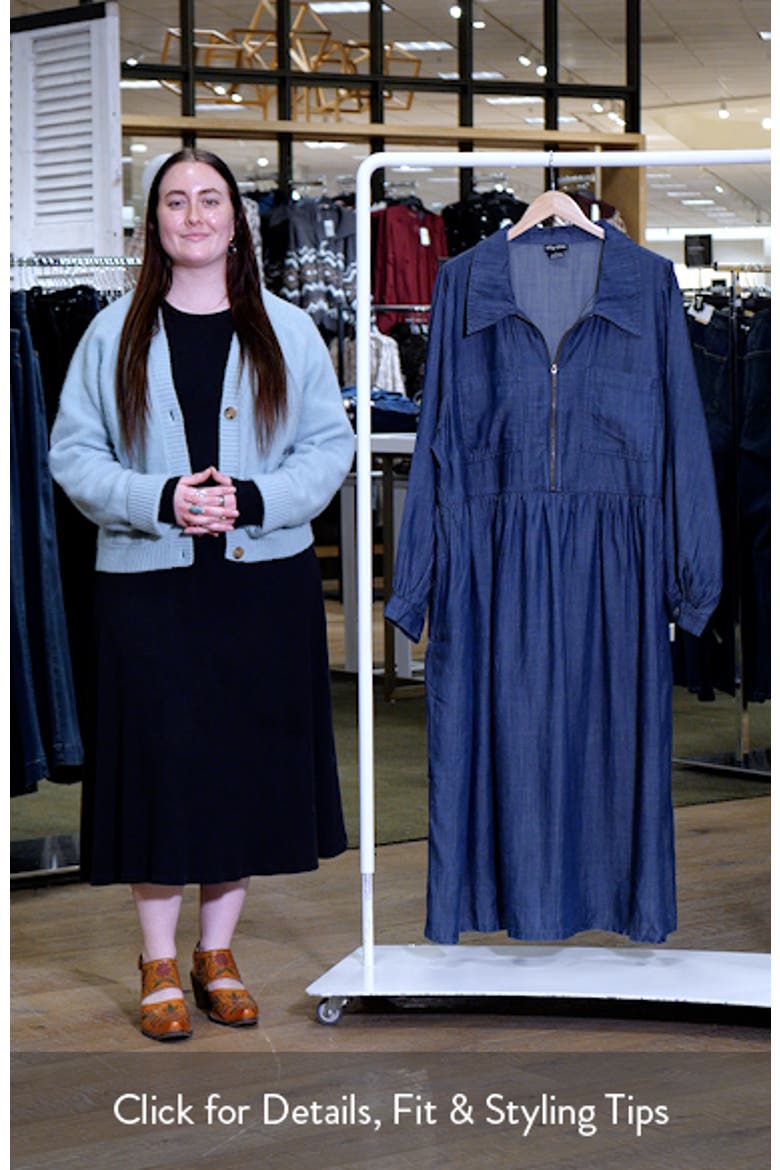 Brayden Long Sleeve Denim Dress video