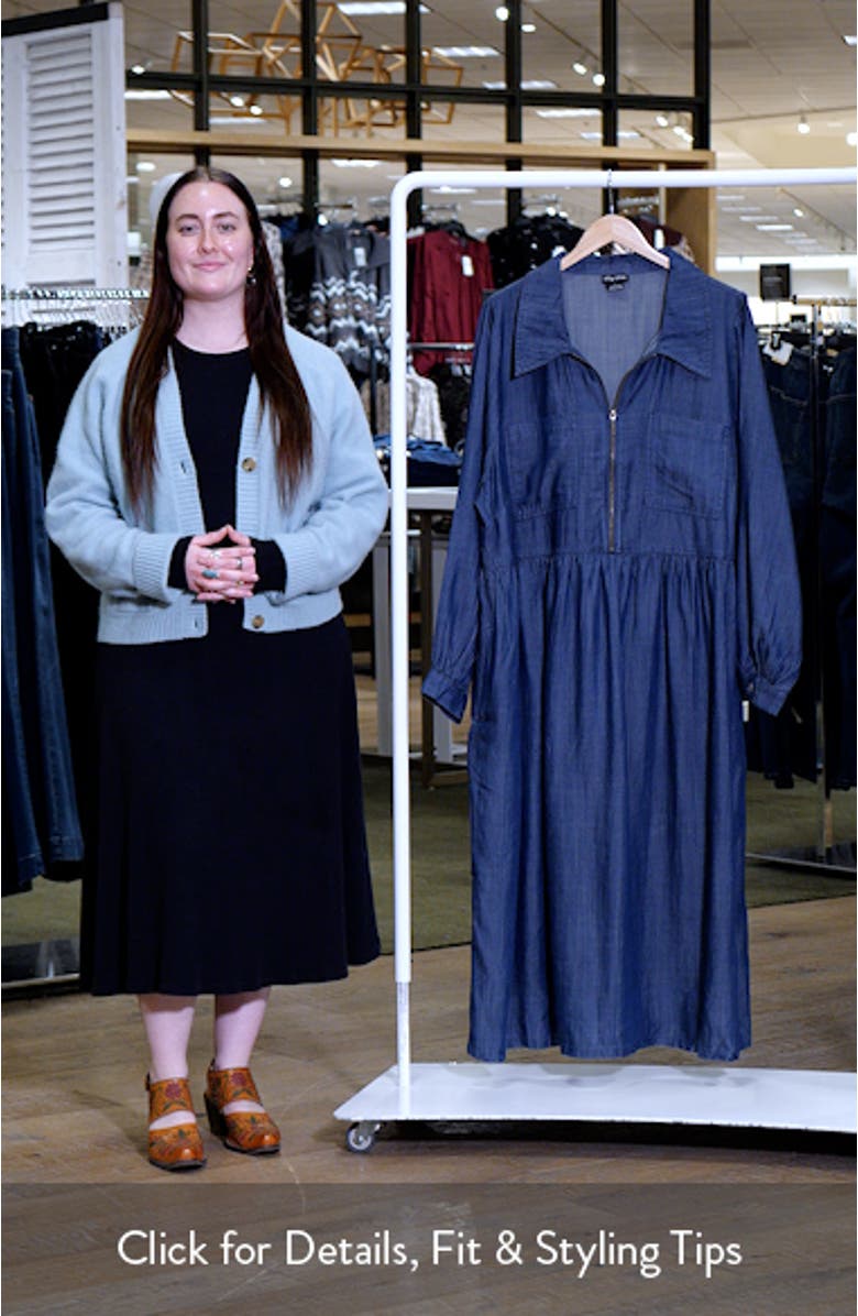 Brayden Long Sleeve Denim Dress, sales video thumbnail