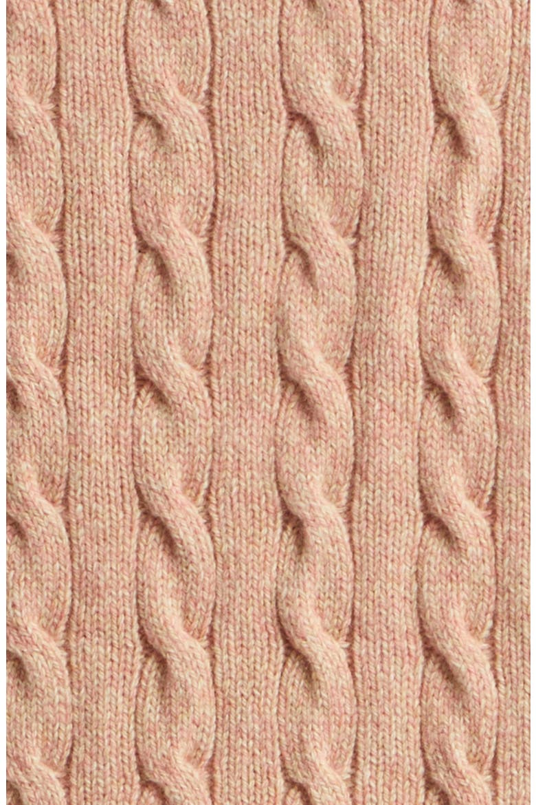 Maglia VLOGO Signature Cabled Virgin Wool Crewneck Sweater, Alternate, color, ROSE