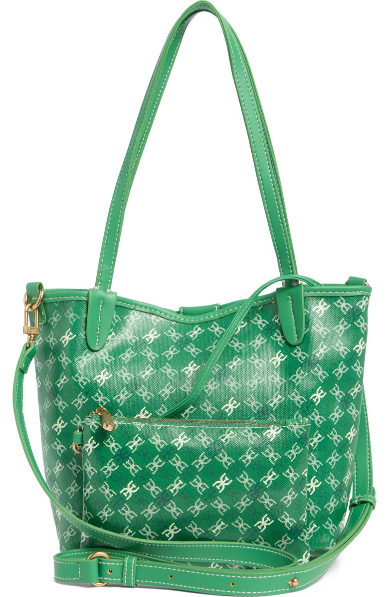 Sam Edelman Harper Monogram Mini Shopper Tote Bag, Alternate, color, Green
