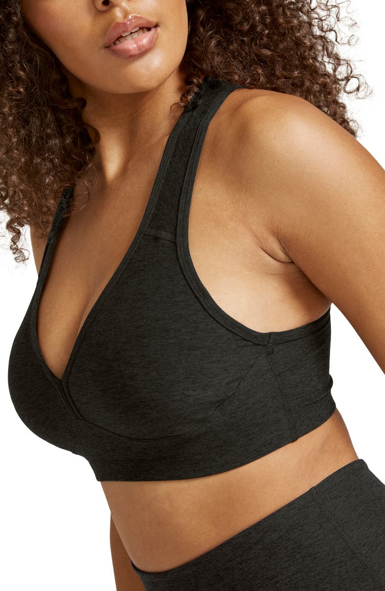 Beyond Yoga Lift Your Spirits Sports Bra, Alternate, color, Darkest Night
