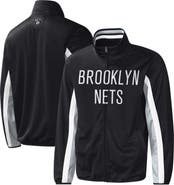 G-III SPORTS BY CARL BANKS Men's G-III Sports by Carl Banks Black Brooklyn Nets Contender Wordmark Full-Zip Track Jacket