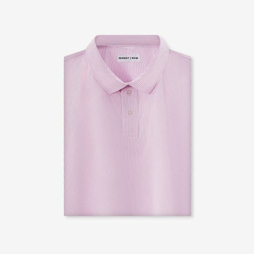 Regent Row Big And Tall Stanton Shirt Polo In Peach-stripe-75