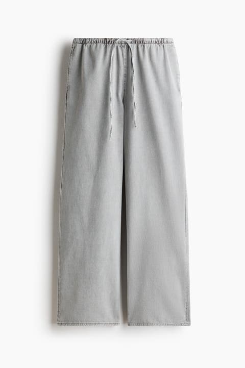 Denim Drawstring Trousers