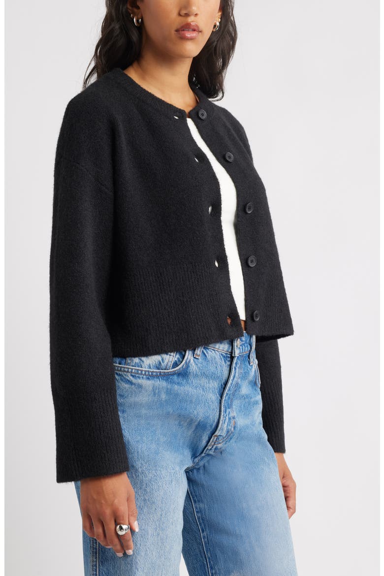 Cozy Cardigan, Alternate, color, BLACK