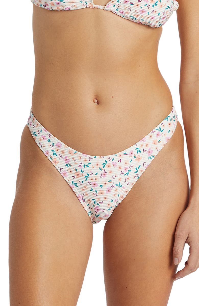 Billabong Stuck on You Tanlines Bikini Bottoms, Main, color, Multi