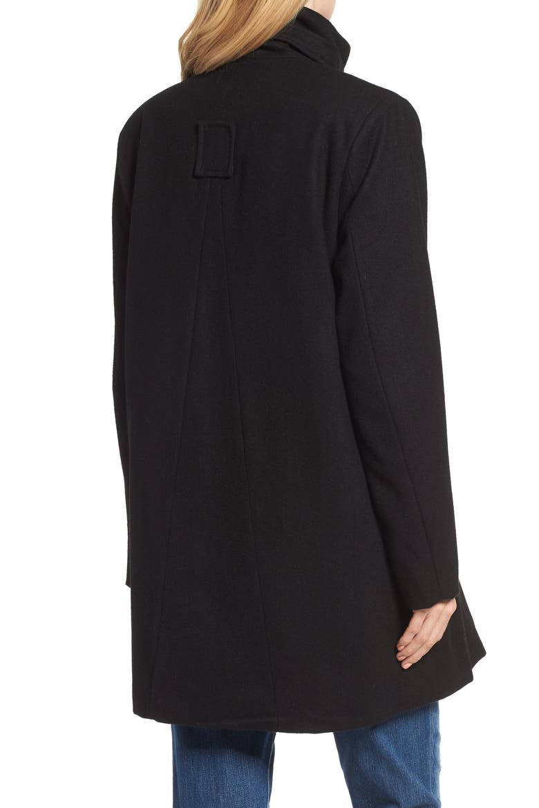 Convertible 3-in-1 Maternity/Nursing Coat, Alternate, color, BLACK