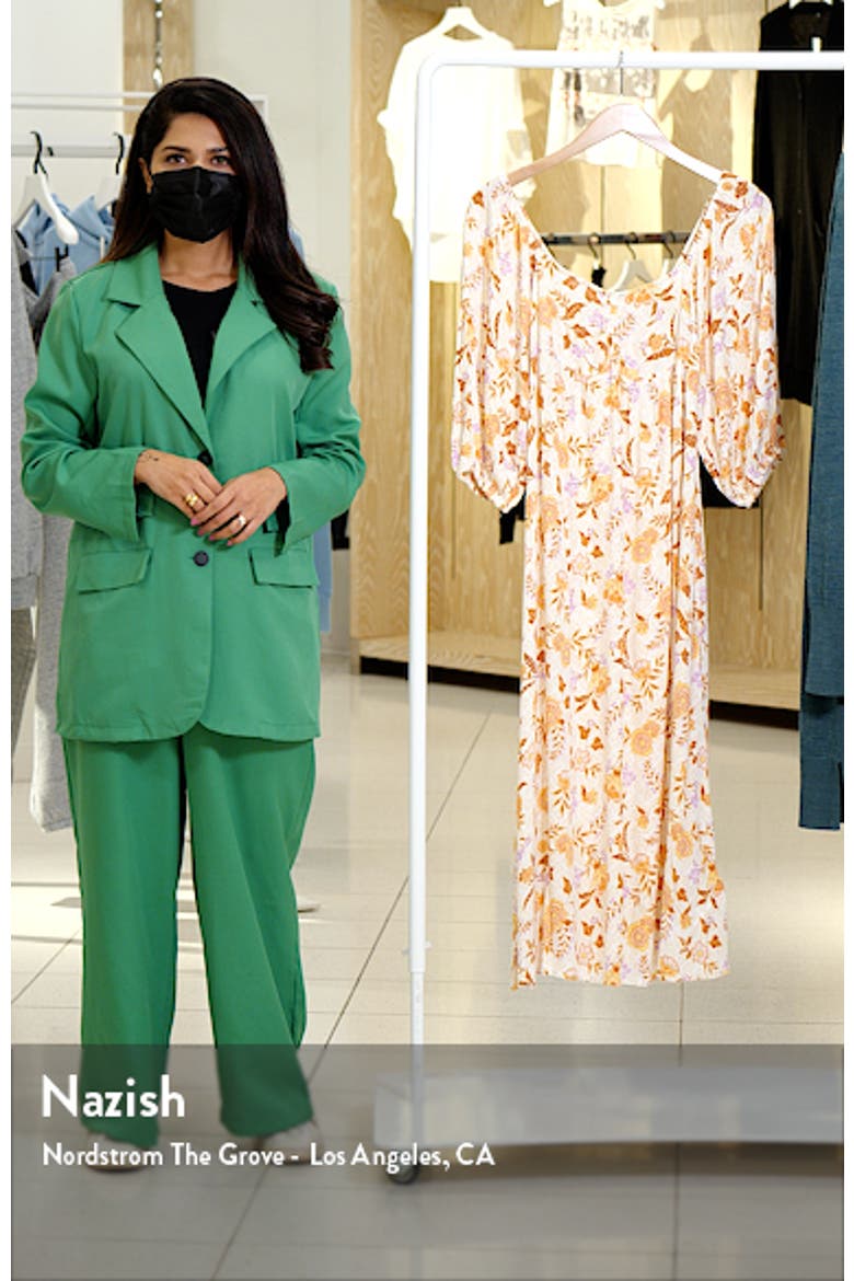 Swept Away Ruched Midi Dress video
