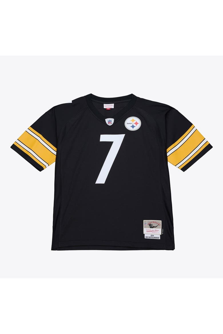 Men's Mitchell & Ness Ben Roethlisberger Black Pittsburgh Steelers 2004 Big & Tall Legacy Retired Player Jersey, Main, color, Black