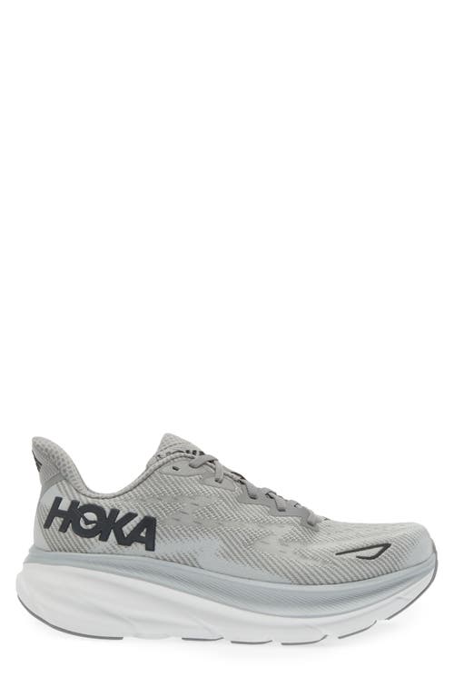 Hoka Clifton 9 Running Shoe In Gray