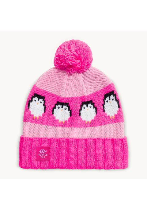 Kids Recycled Pengy Pom Beanie