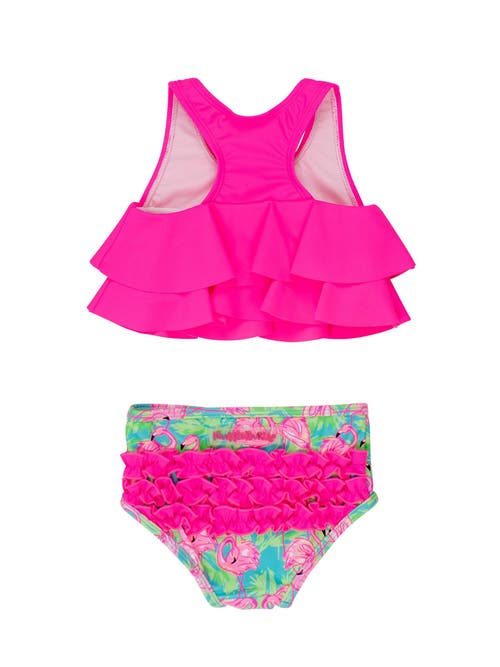 Rufflebutts Upf50 Flounce Bikini In Multi