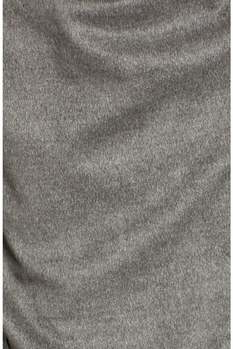 Faux Suede Drape Jacket, Alternate, color, HEATHERED GREY