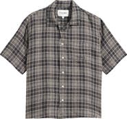 Corridor Plaid Seersucker Short Sleeve Button-Up Shirt