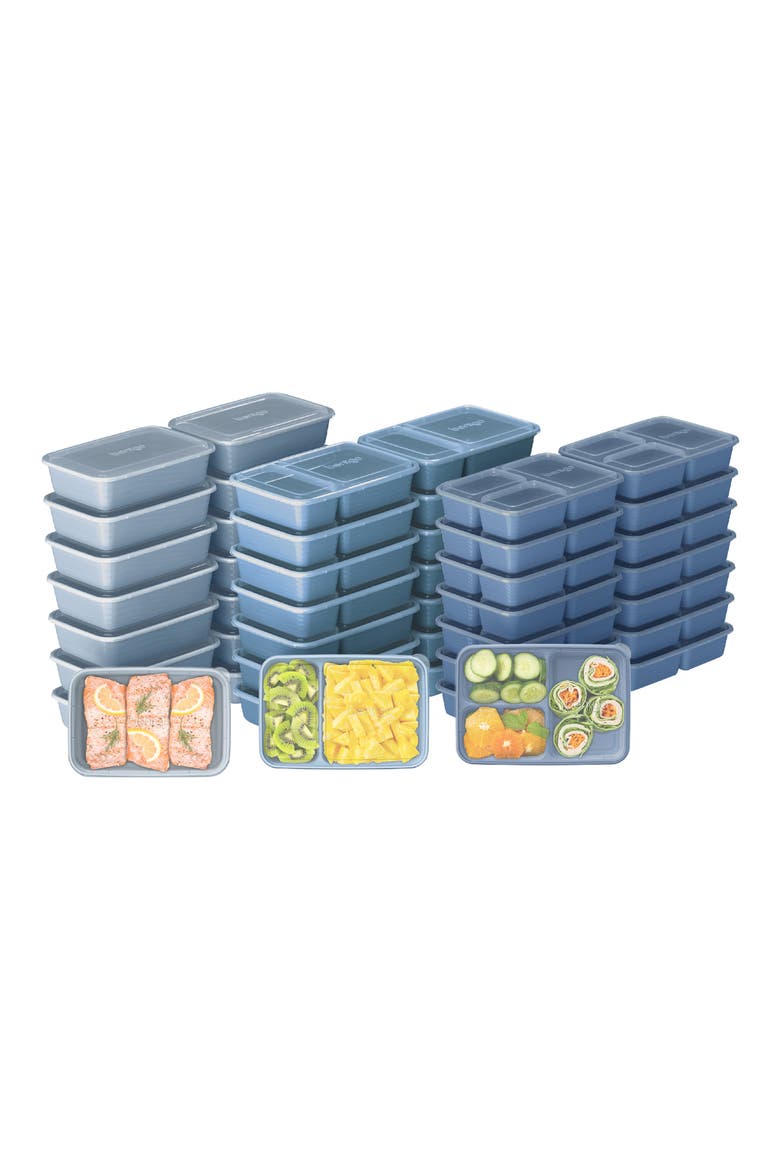 90-Piece Meal Prep Set, Main, color, BLUE MIST
