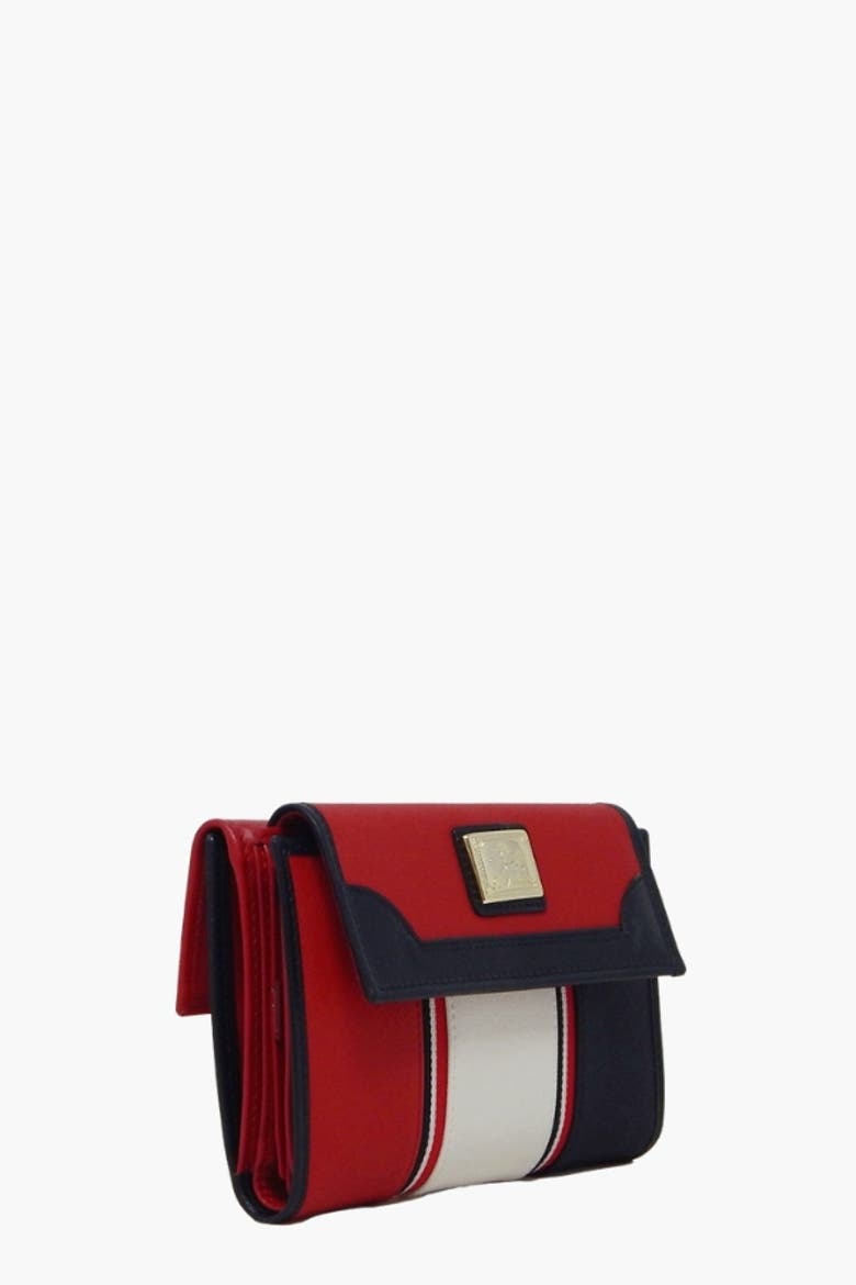 Nautical 204 Wallet, Alternate, color, Red / White / Navy
