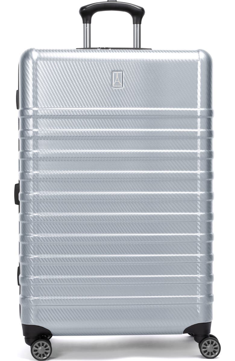 TRAVELPRO Rollmaster<sup>™</sup> Lite 28-Inch Expandable Hardside Spinner Luggage, Main, color, Silver Carbon Fiber