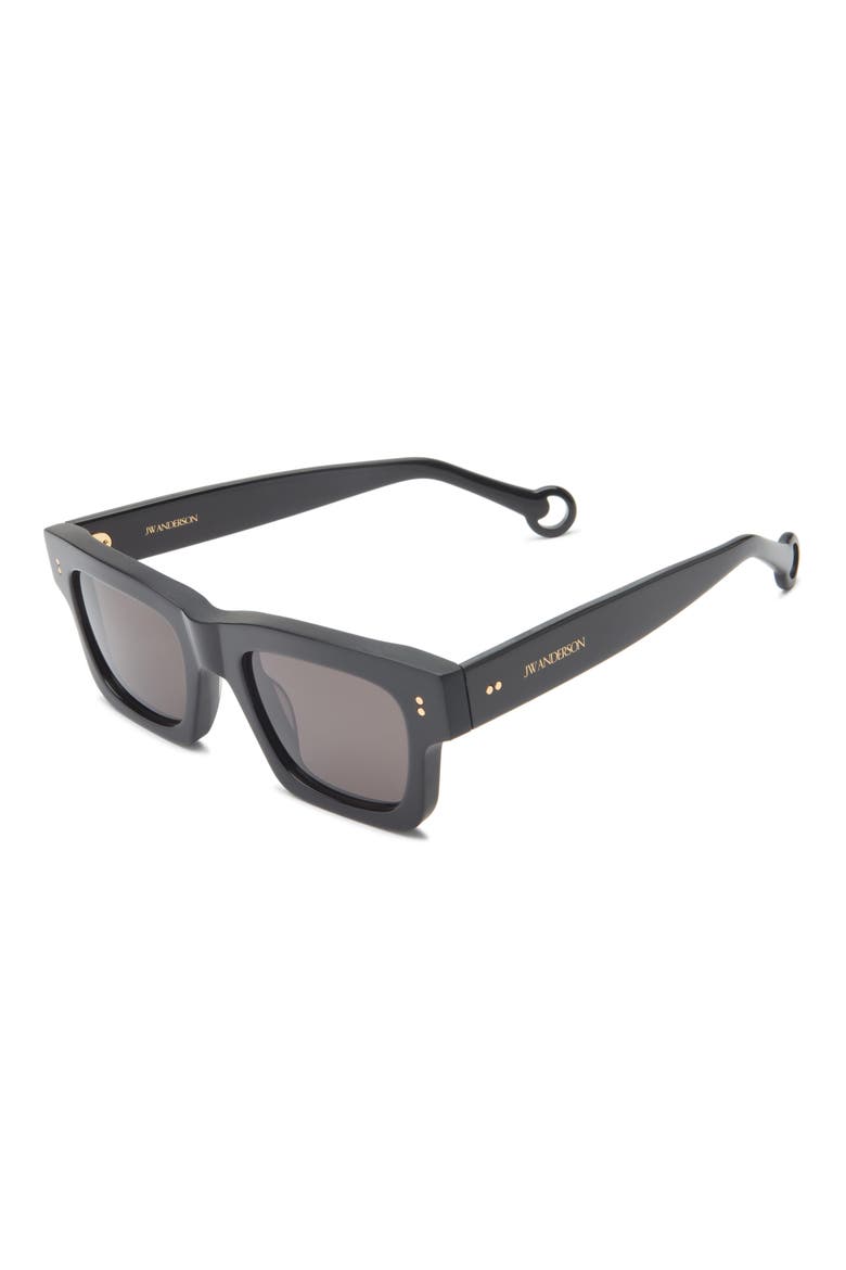 Rectangular Sunglasses, Alternate, color, BLACK