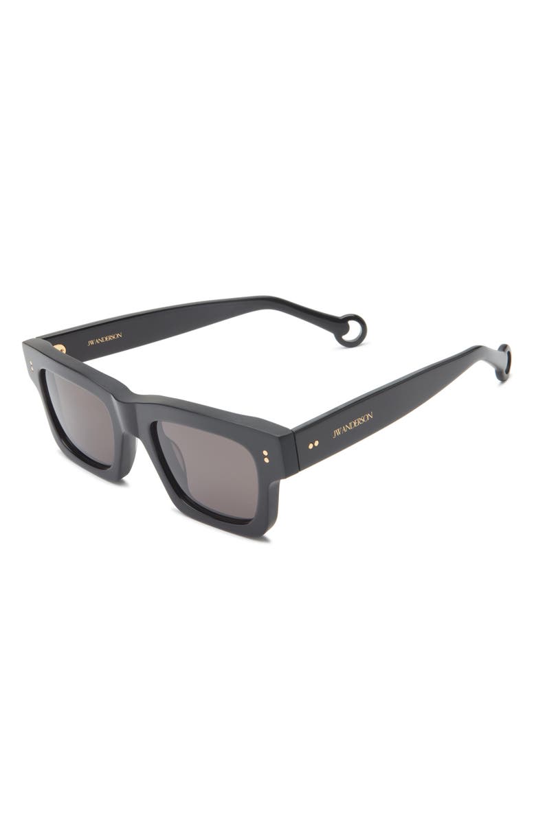 JW Anderson Rectangular Sunglasses, Alternate, color, Black