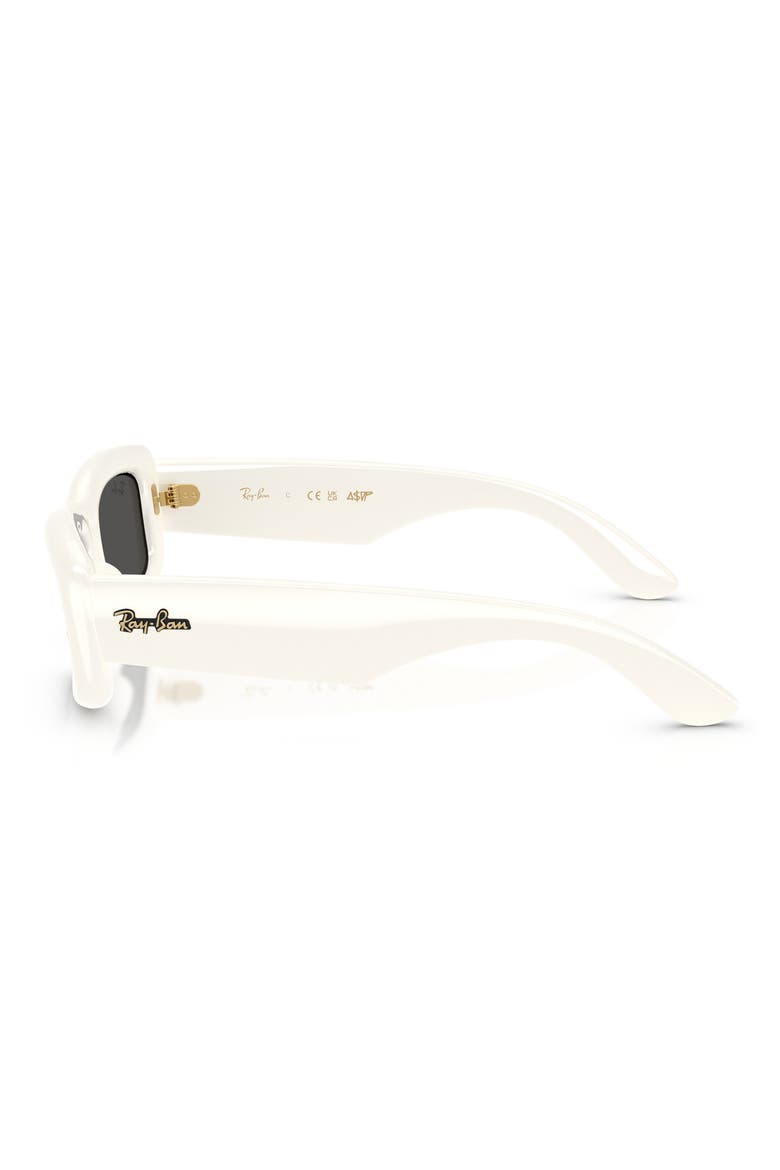 x A$AP Rocky Kiliane 55mm Rectangular Puffer Sunglasses, Alternate, color, FULL CREAM / DARK GREY