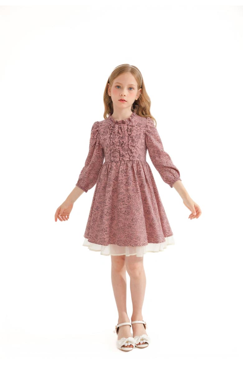 Floral Layered Dress, Alternate, color, Pink