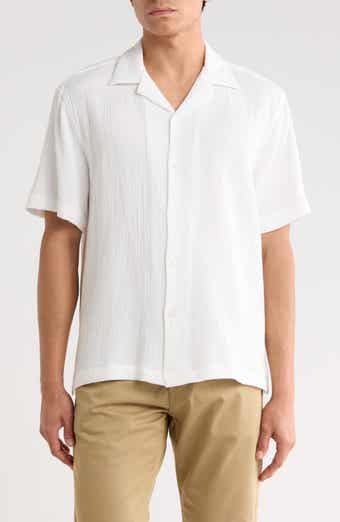 DENIM AND FLOWER Textured Short Sleeve Shirt
