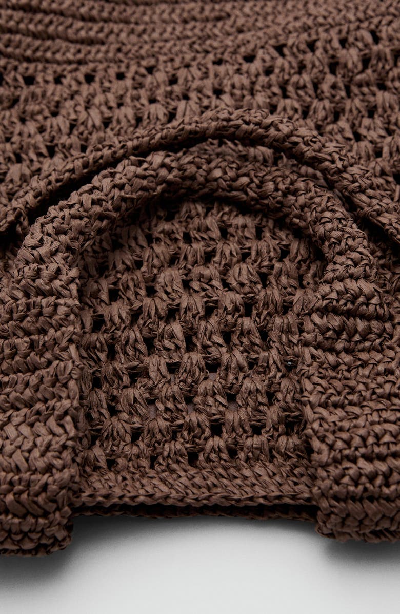 MANGO Straw Shopper Bag, Alternate, color,