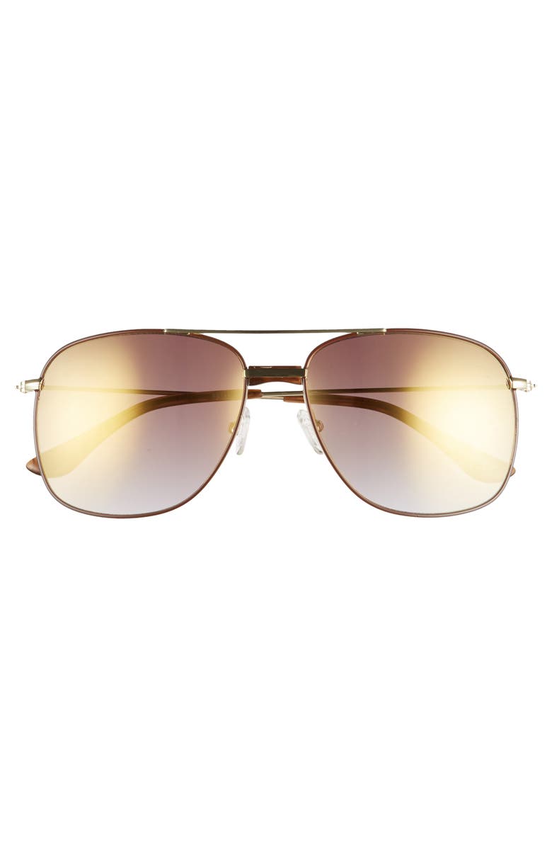 Sam Edelman 56mm Navigator Aviator Sunglasses, Alternate, color,