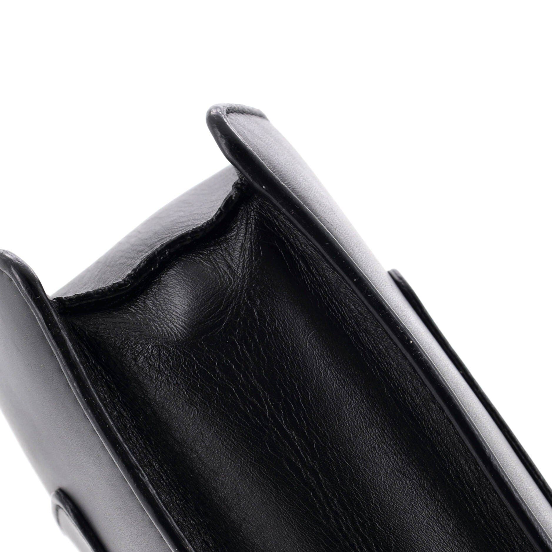 Serpenti Forever Square Shoulder Bag Leather Medium, Alternate, color, Black
