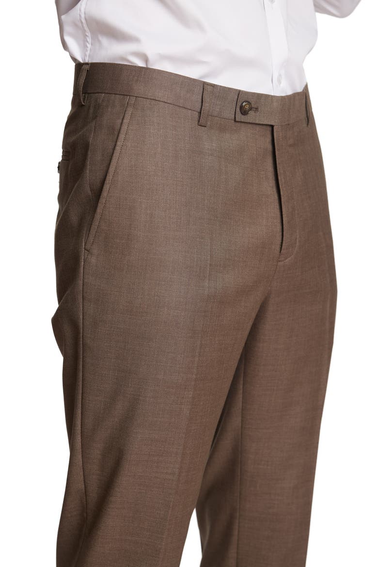 Modern Fit Downing Dress Pants, Alternate, color, DARK KHAKI SHARK
