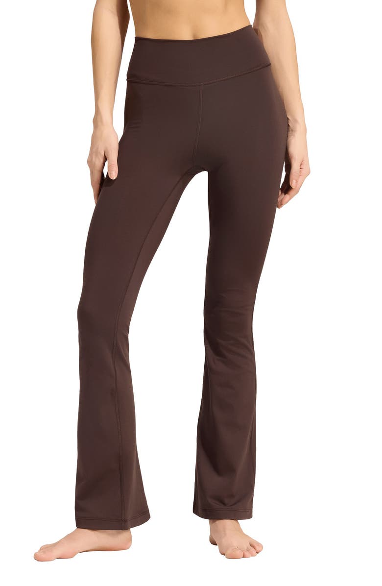 adidas AllMe Essentials High Waist Flare Leggings, Main, color, 