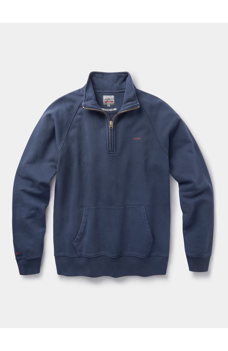 Aubin Provost Zip Neck Sweatshirt, Alternate, color, Navy