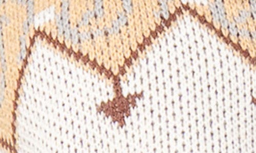 Beivy Geometric Tie Sweater In Multi