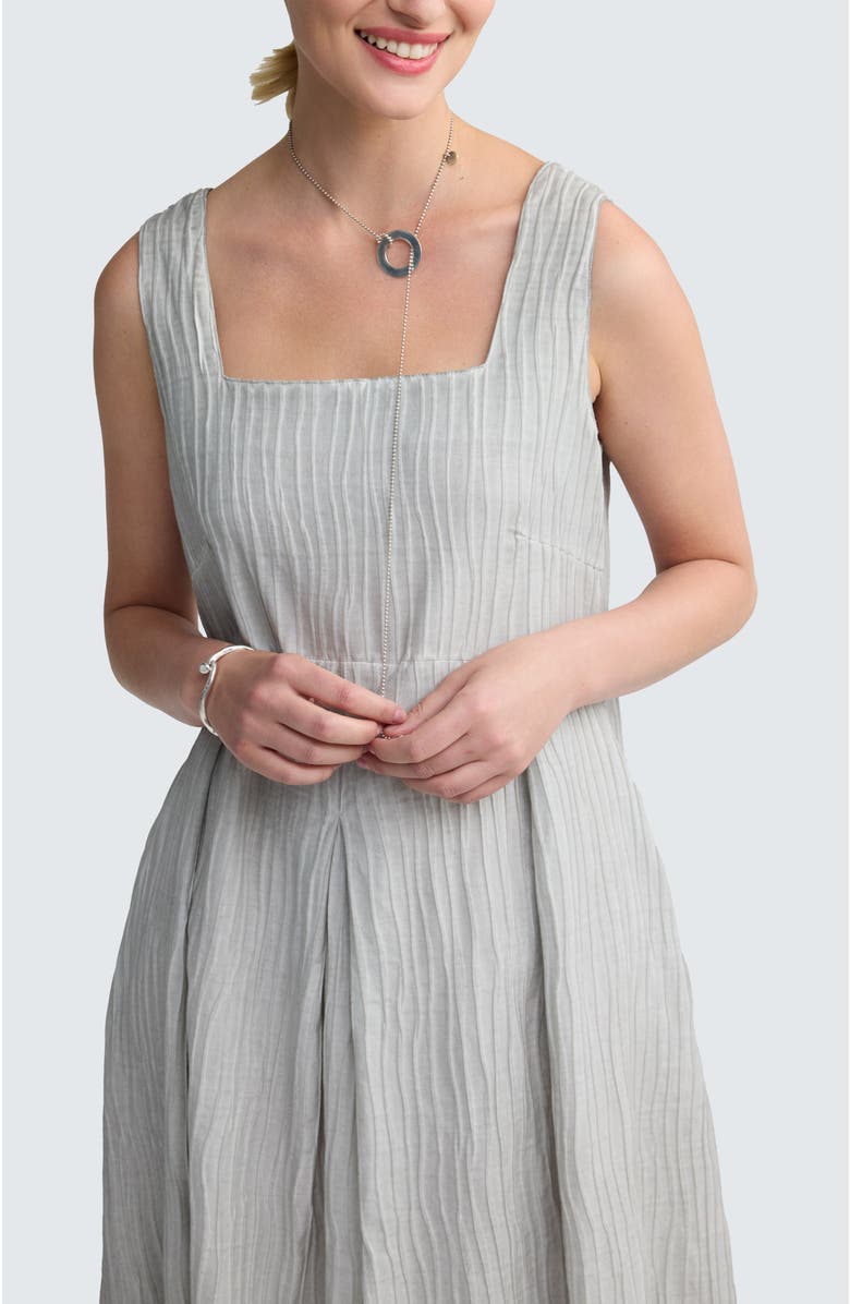LUUKAA Norelle Garment-Dyed Balloon Dress, Alternate, color, Ash Grey