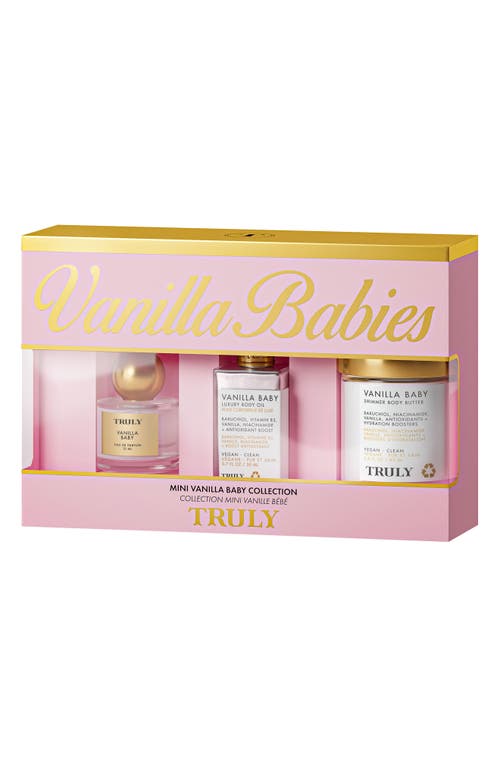 Truly Beauty Vanilla Babies Mini Skin Care Set $116 Value In White