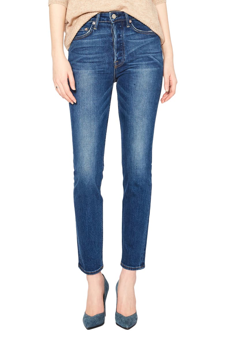 Ida Modern Slim High Waist Skinny Jeans, Main, color, BALTIC
