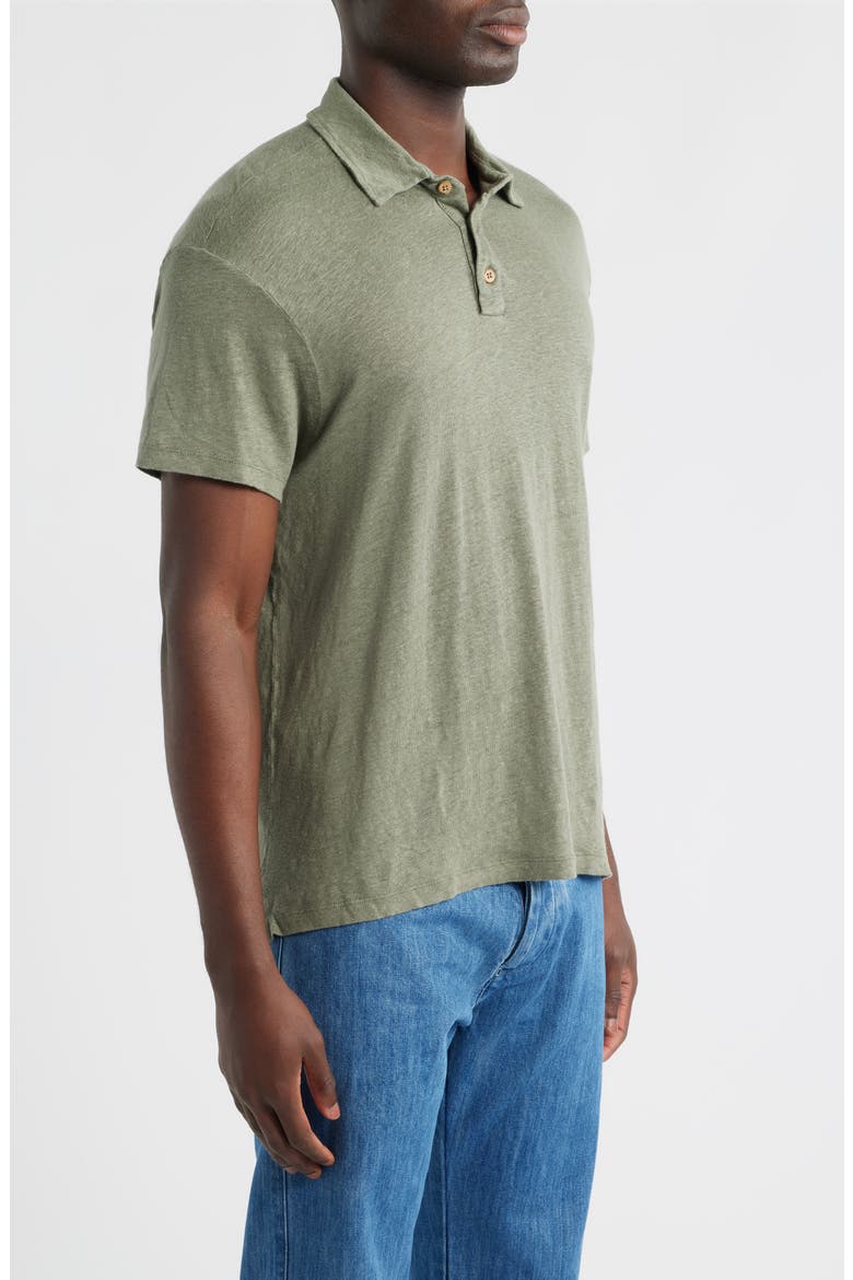 Linen Polo, Alternate, color, JADE