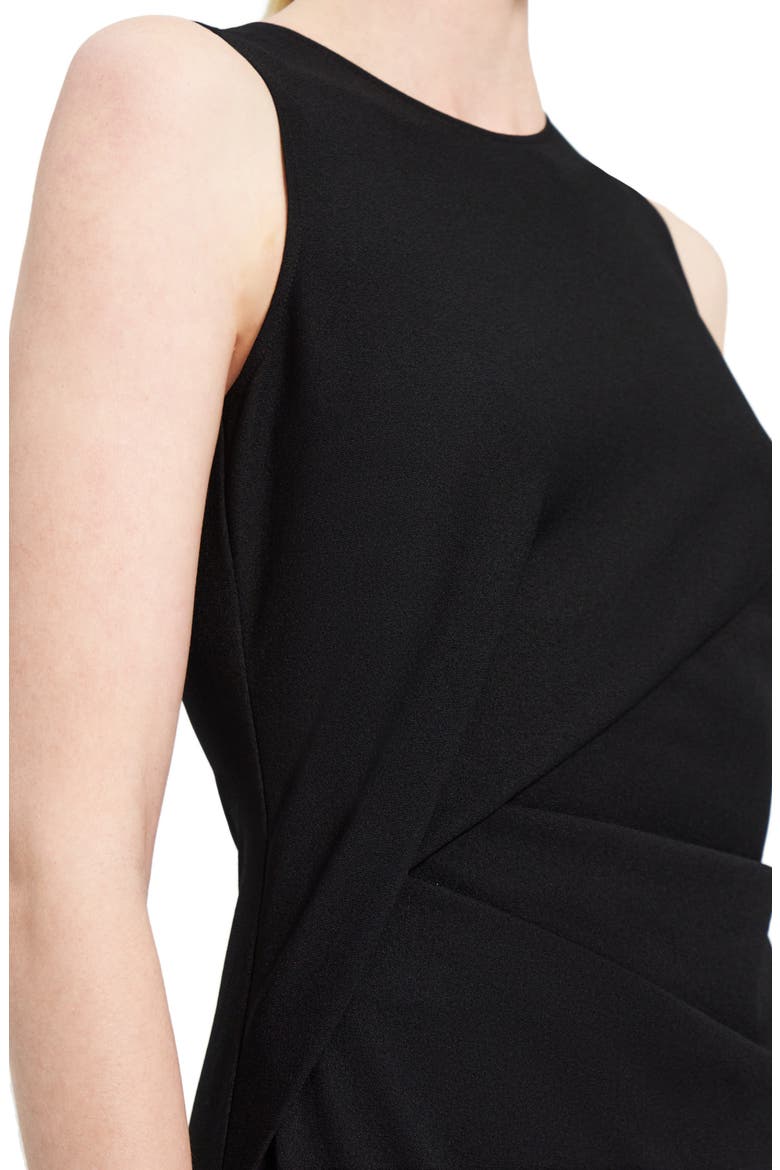 Drape Detail Sleeveless Sweater Dress, Alternate, color, BLACK