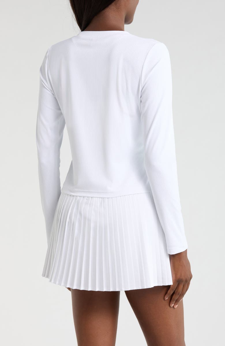 MPG Rib Cardigan, Alternate, color, Brilliant White