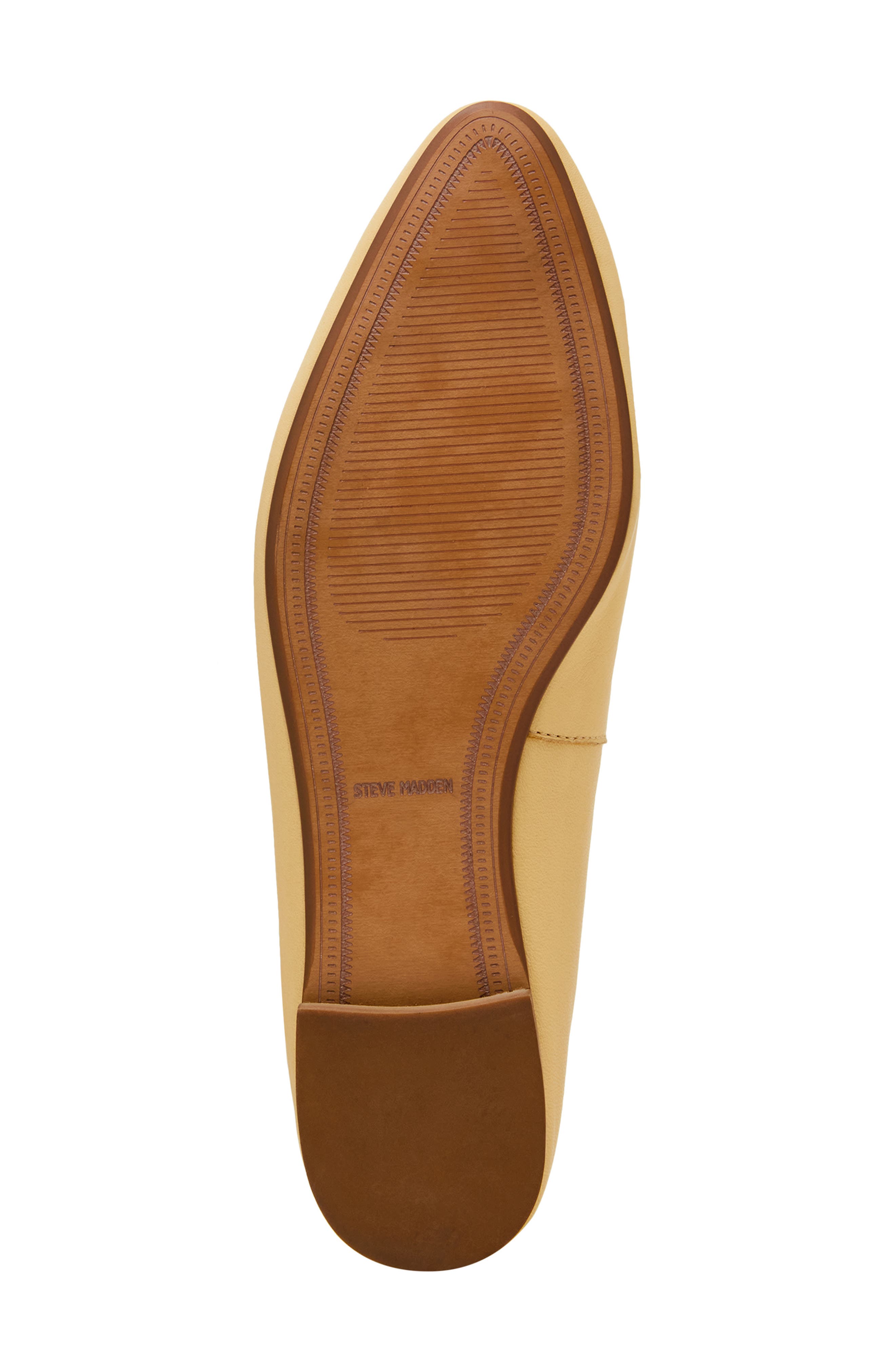 Swanky Pointed Toe Flat, Alternate, color, BUTTER LEATHER
